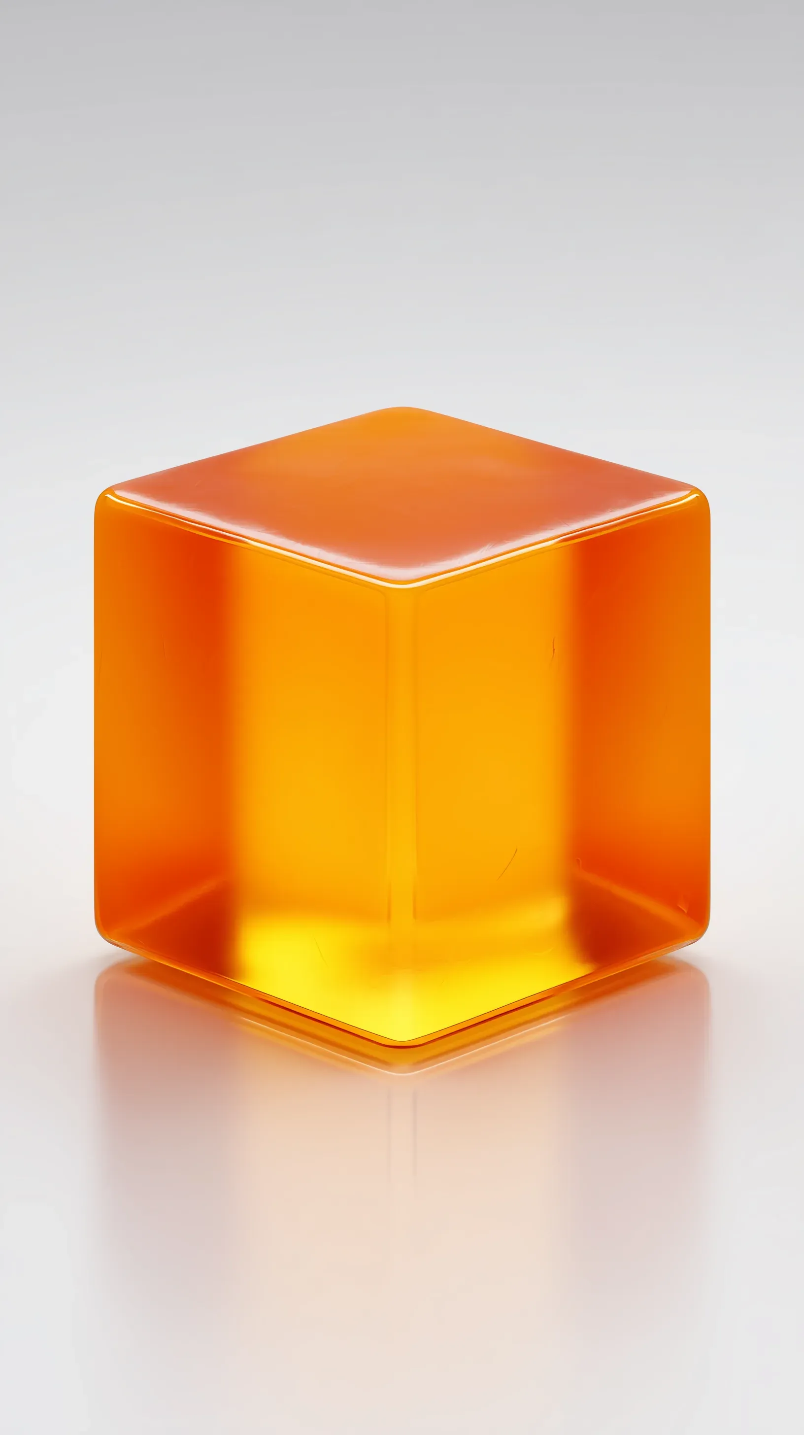 프로스티드 글라스 큐브 렌더 (Frosted Glass Cube Render) 대표 이미지