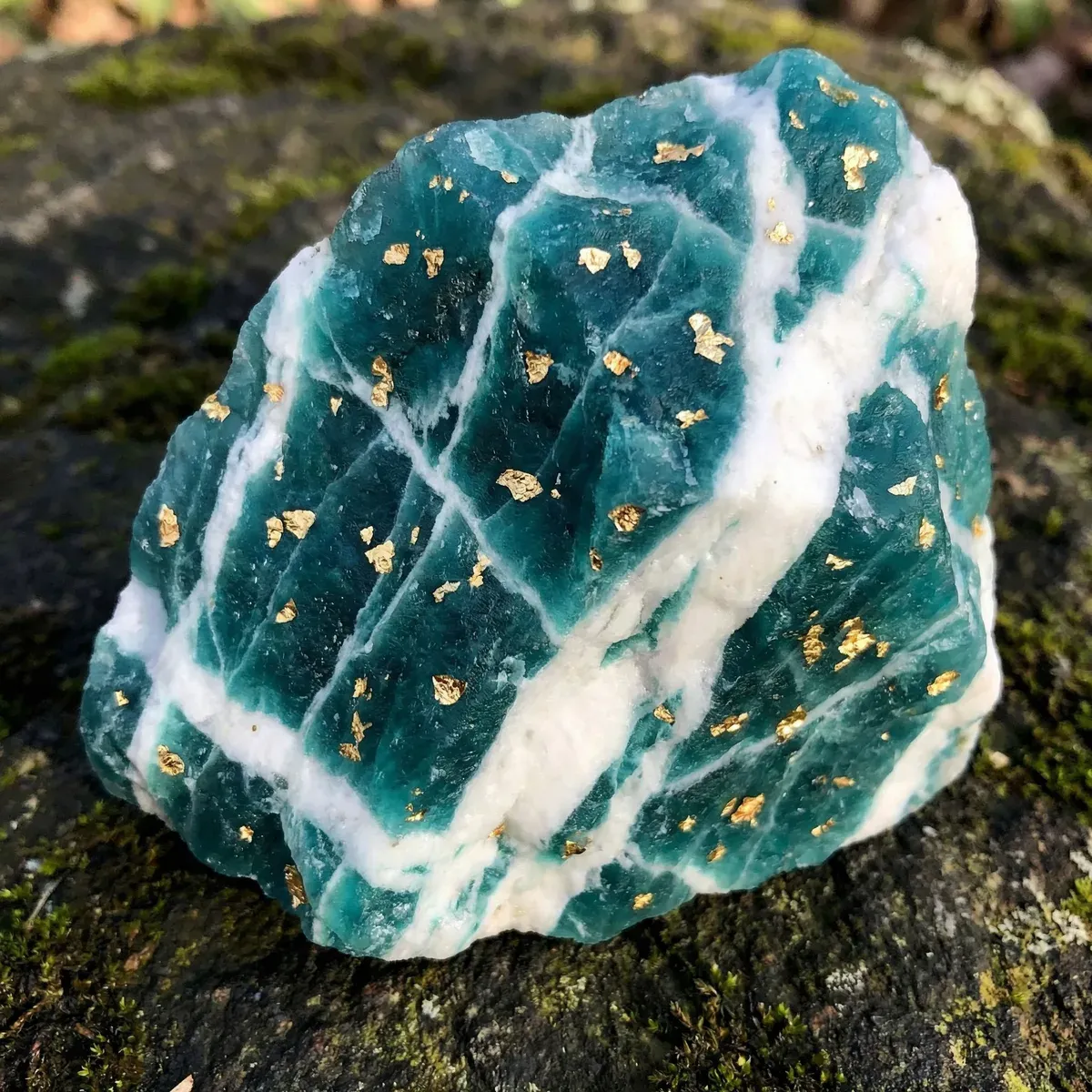 골드 베인 크리스탈 미네랄 (Gold-Vein Crystal Mineral) 대표 이미지