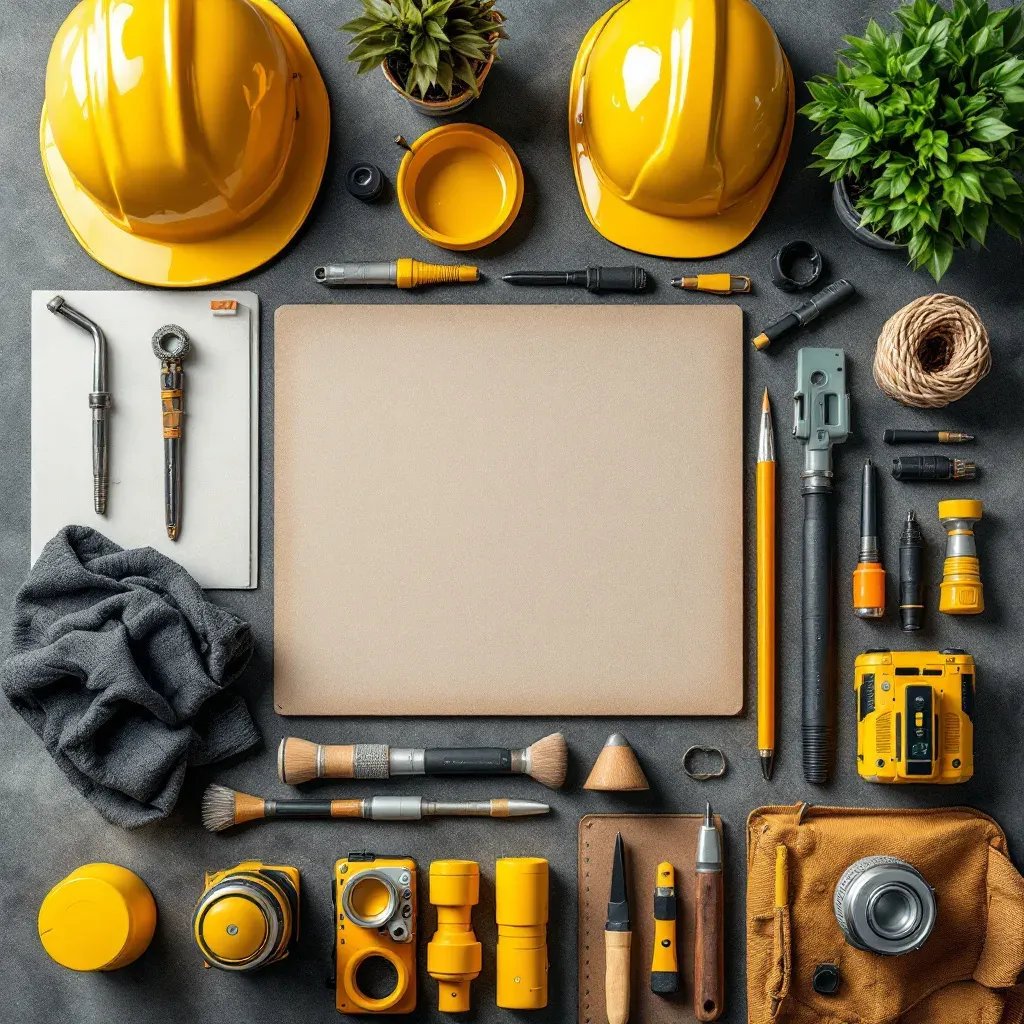 플랫레이 놀링 제품컷 (Civil Engineer Flat Lay Knolling Photo) 대표 이미지
