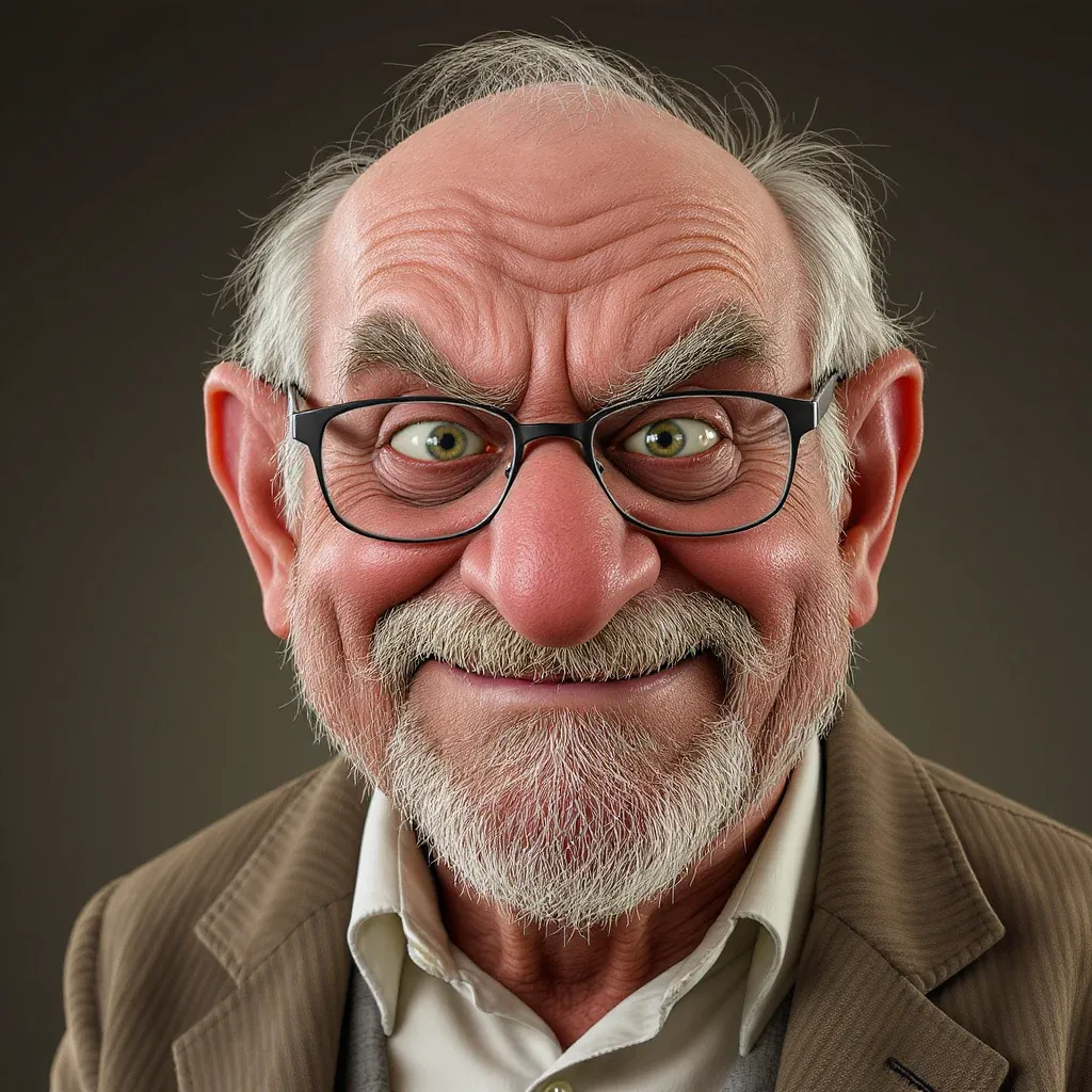 3D 툰 노인 캐리커처 (3D Toon Elder Caricature) 대표 이미지