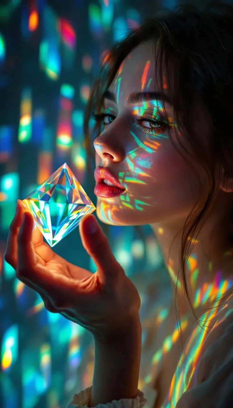 프리즘 빛 굴절 초상 (Prism Light Refraction Portrait) 대표 이미지