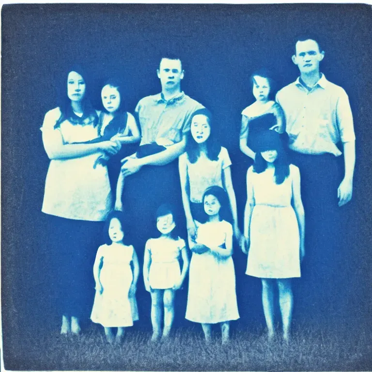 시아노타입 청사진 인화 (Cyanotype Blueprint Print) 대표 이미지
