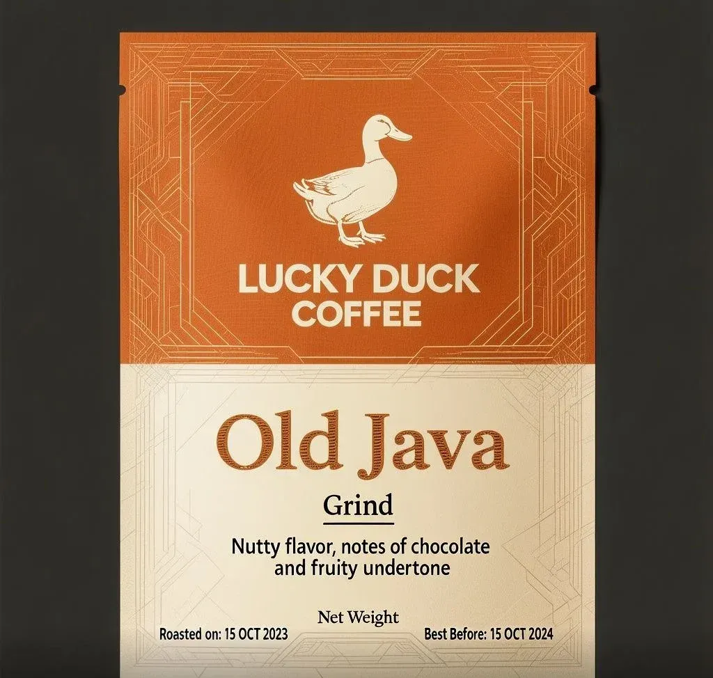 미니멀 커피 패키지 라벨 (Minimalist Coffee Package Label) 대표 이미지