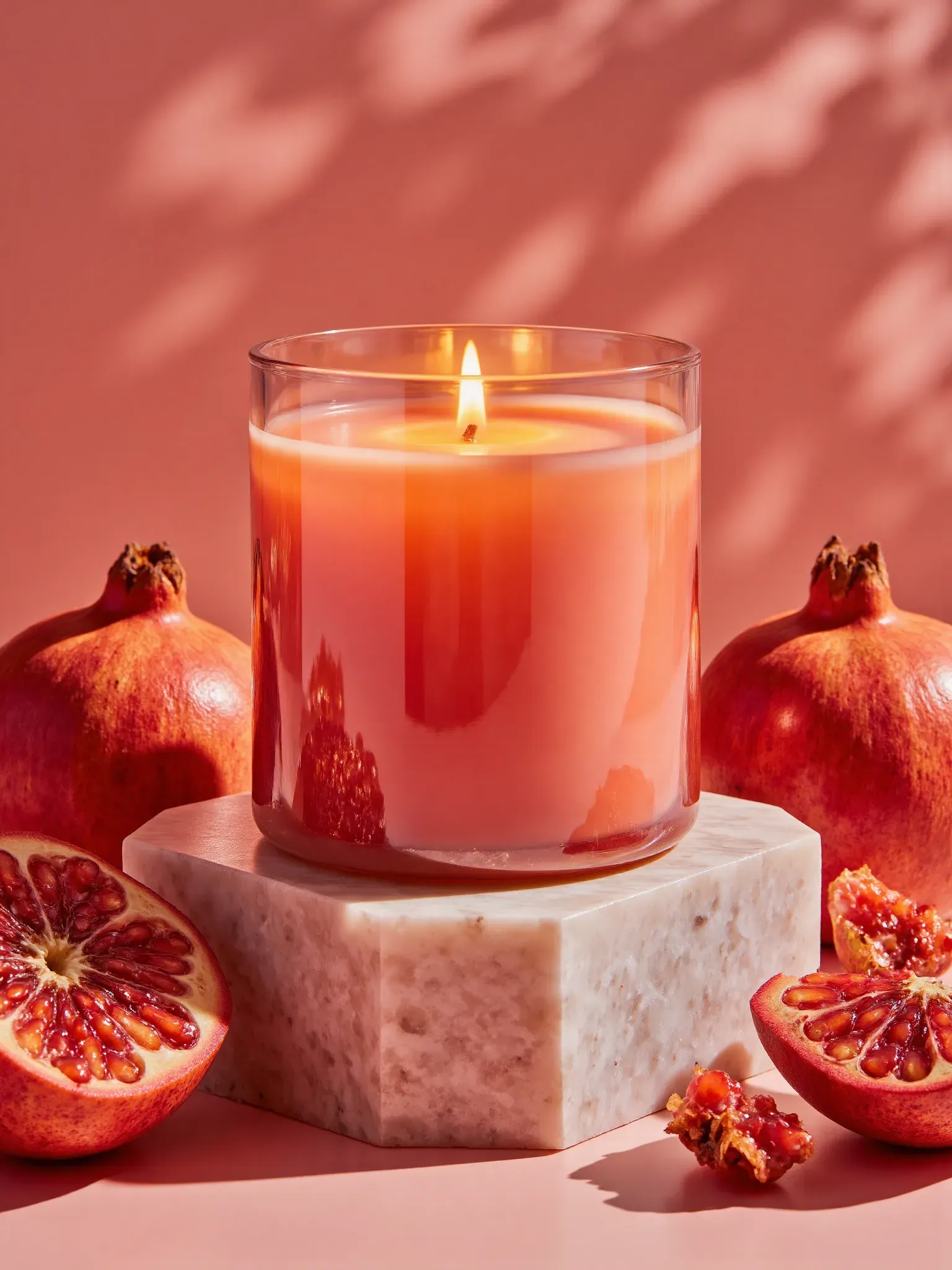 석류 캔들 나뭇잎 고보 라이팅 (Pomegranate Candle, Leaf-Shadow Gobo Light) 대표 이미지