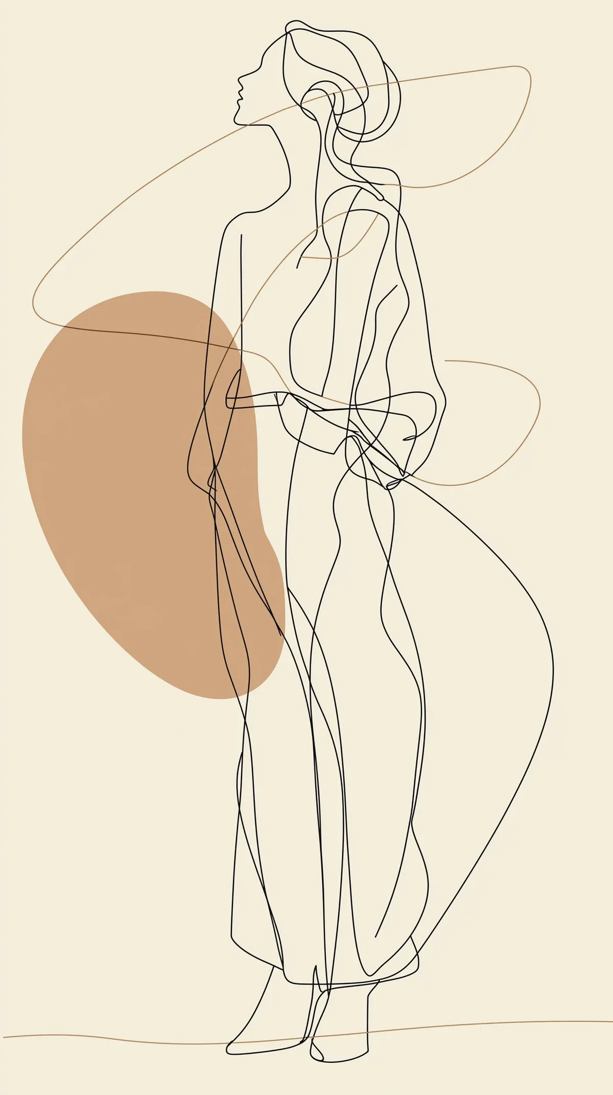 라인아트 패션 에디토리얼 (Line Art Fashion Editorial) 대표 이미지