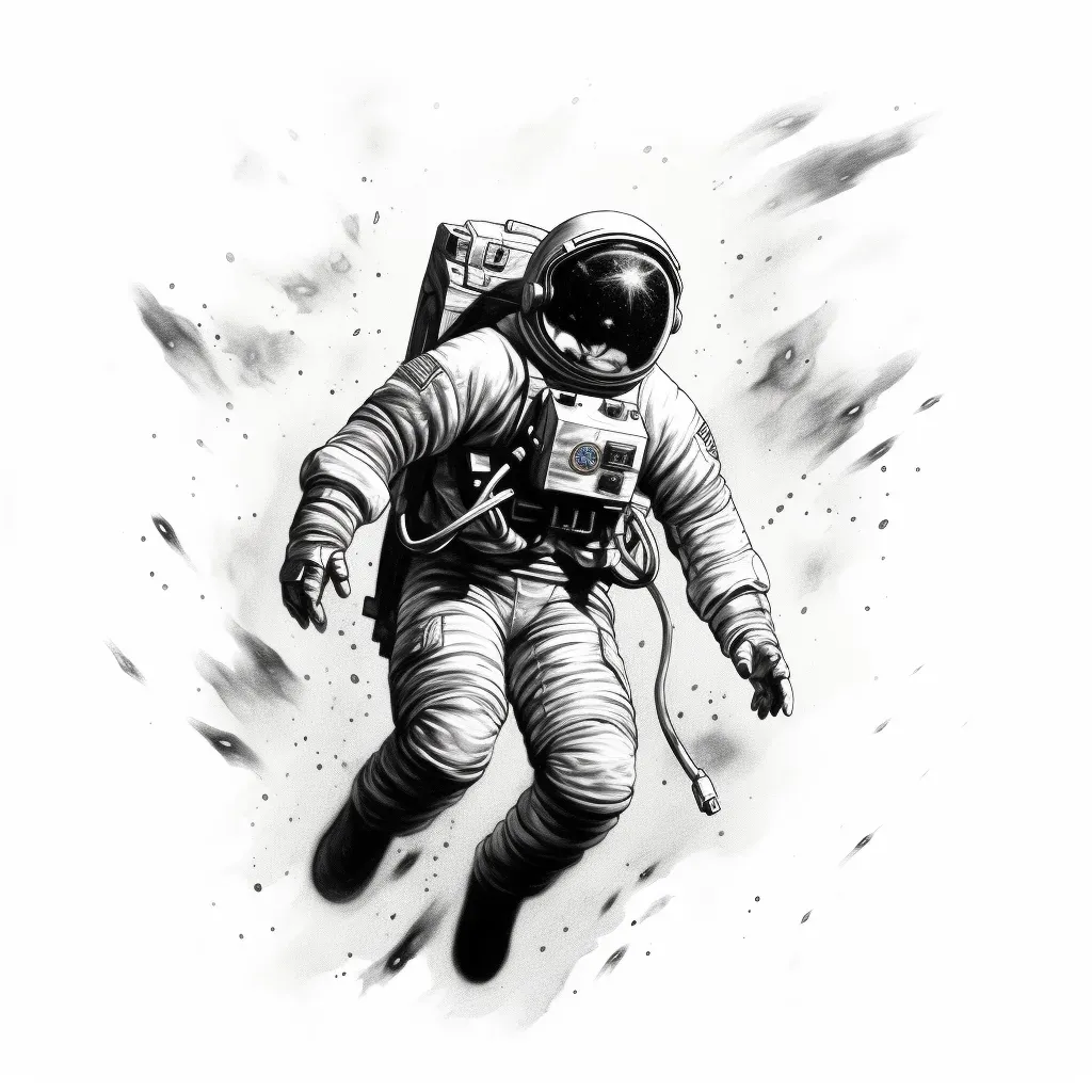 파인라인 우주비행사 타투 (Fine Line Astronaut Tattoo) 대표 이미지