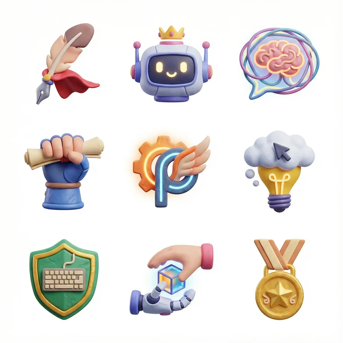 소프트 3D 아이콘 세트 (Soft 3D Icon Set) 대표 이미지