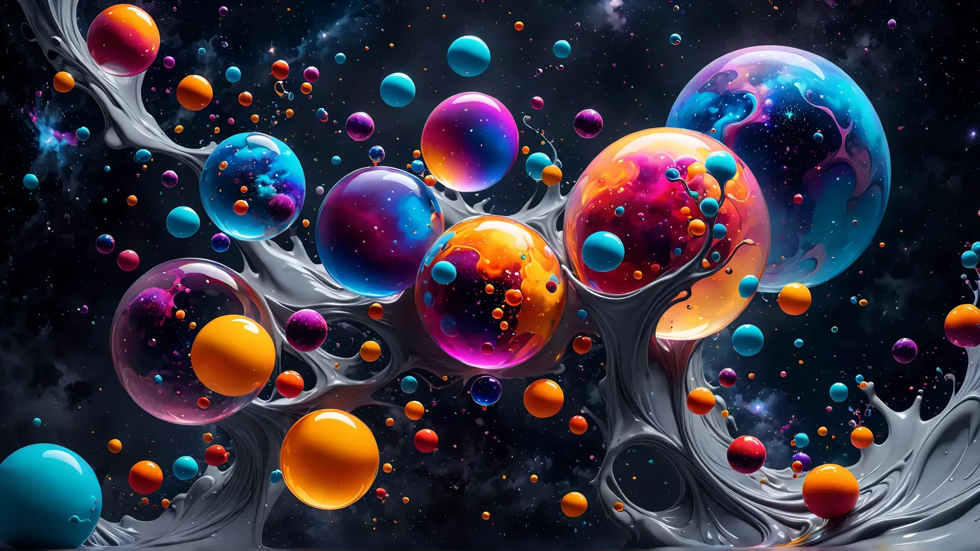 네뷸러 버블 페인트 스플래터 (Nebula Bubble Paint Splatter) 대표 이미지
