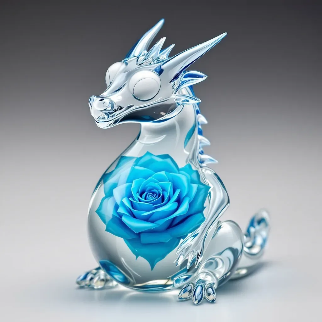 블로운 글라스 드래곤 페이퍼웨이트 (Blown Glass Dragon Paperweight) 대표 이미지