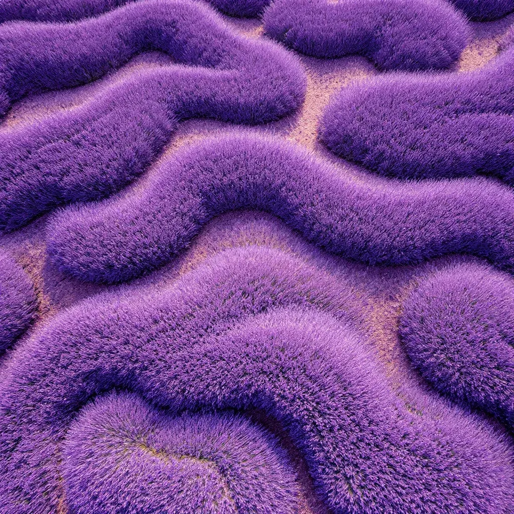 드론 탑다운 라벤더 패턴 (Drone Top-Down Lavender Pattern) 대표 이미지