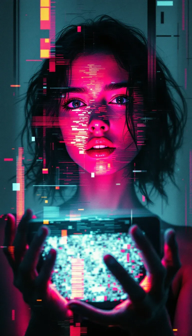 디지털 글리치 아트 (Digital Glitch Art) 대표 이미지