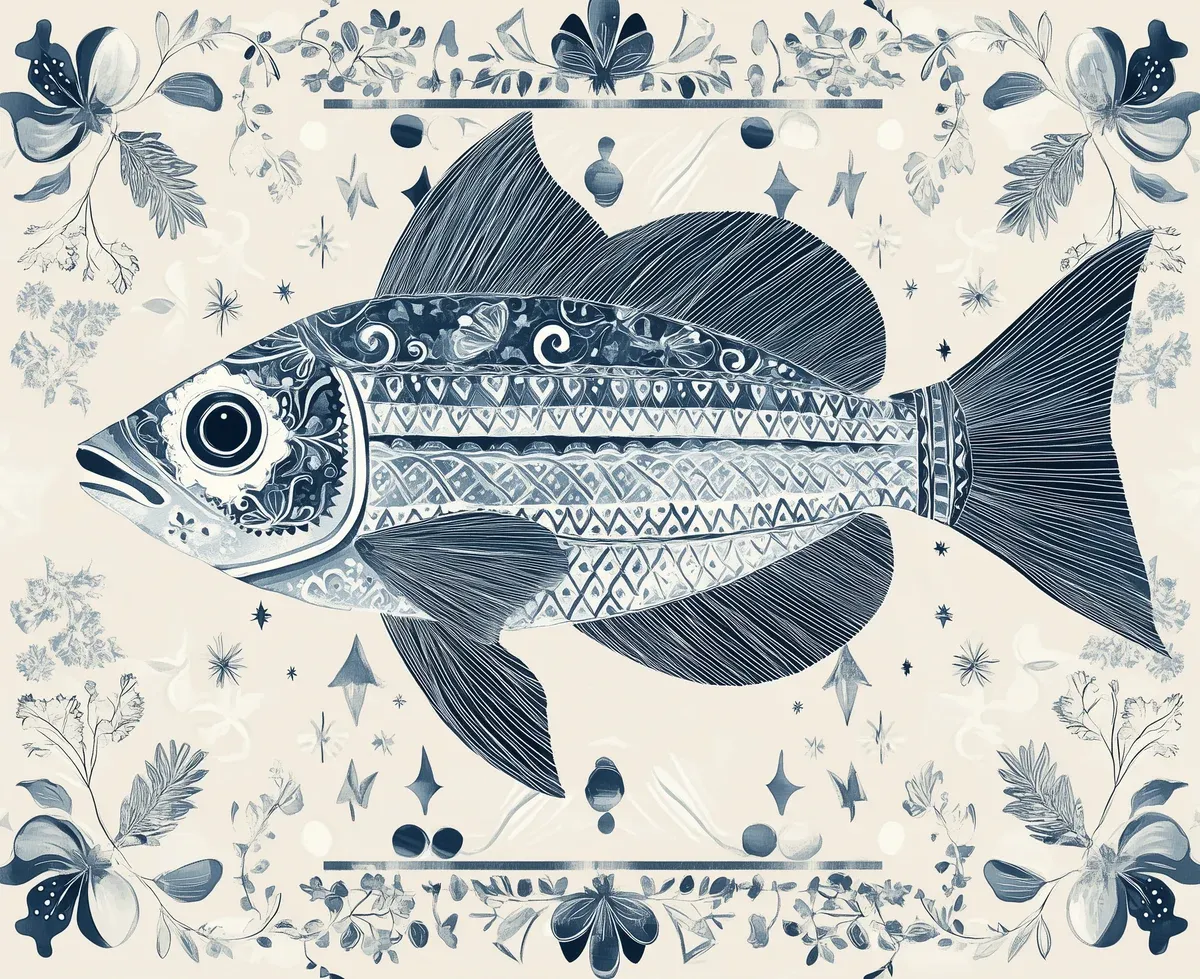 바틱 물고기 일러스트 (Batik Fish Illustration) 대표 이미지