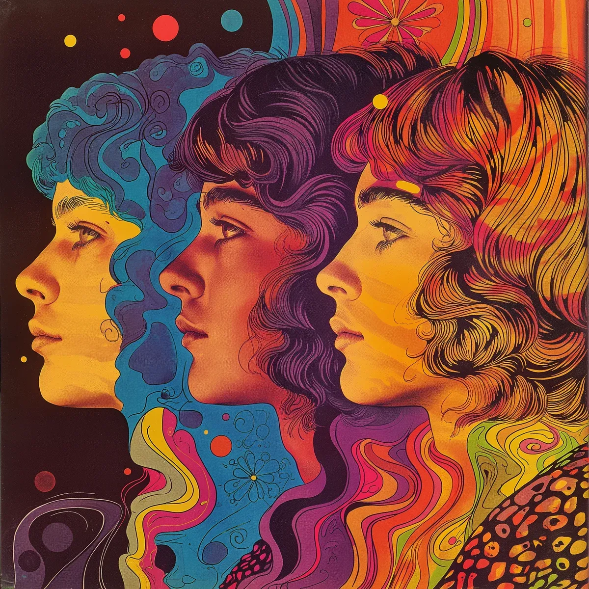 사이키델릭 앨범 커버 포트레이트 (Psychedelic Album Cover Portrait) 대표 이미지