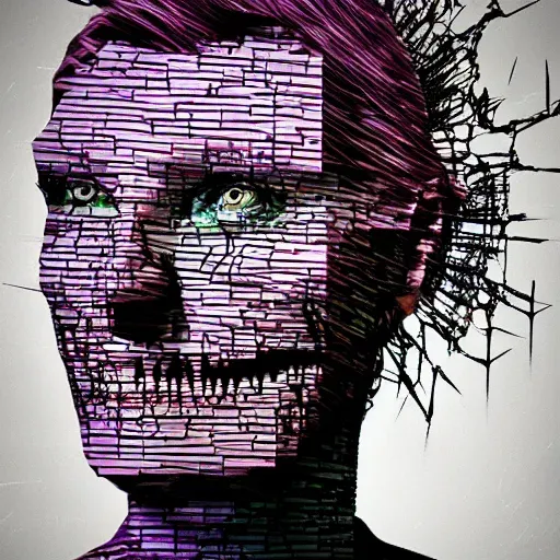 데이터모싱 글리치 초상 (Datamosh Glitch Portrait) 대표 이미지