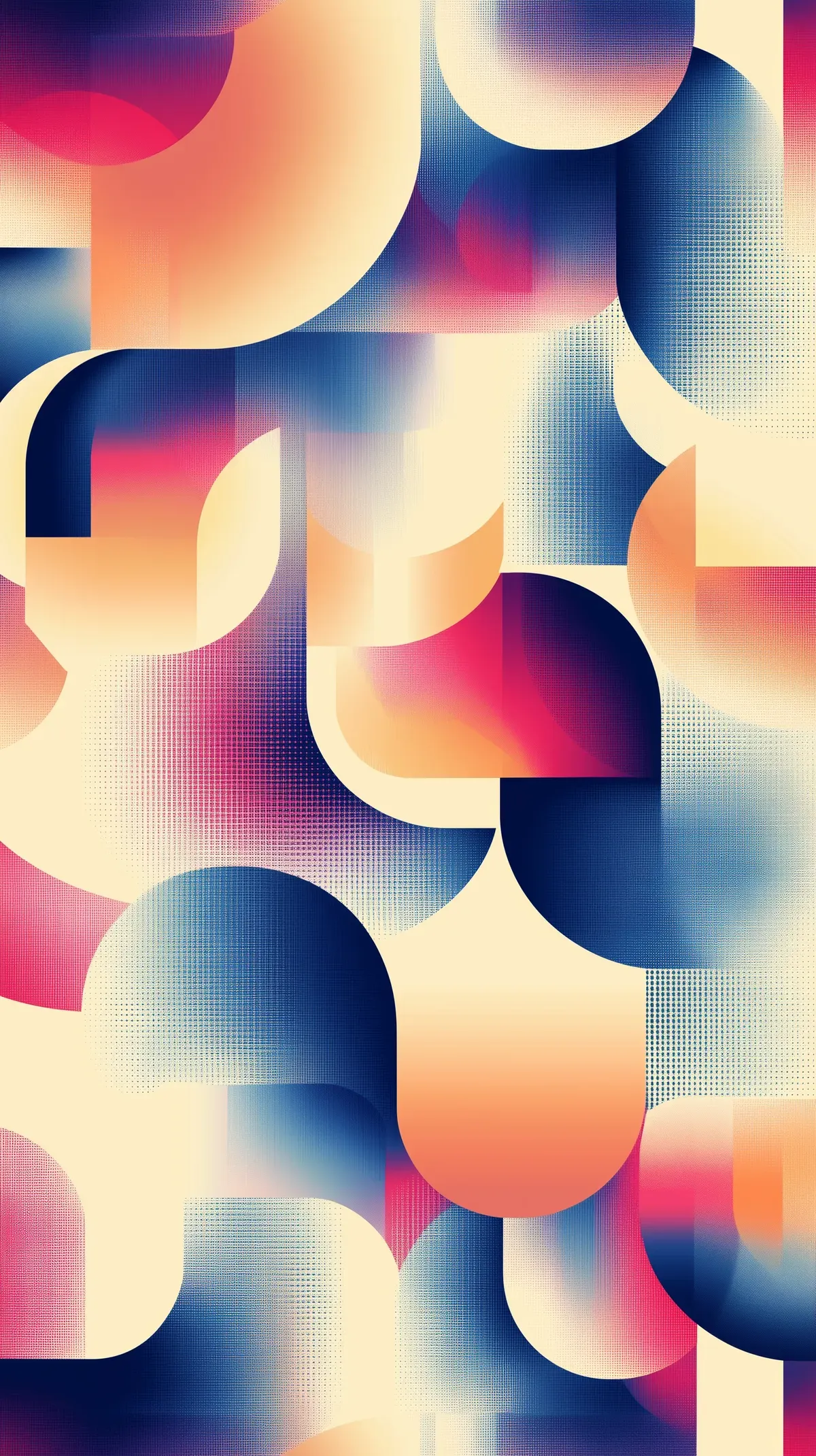비비드 그라디언트 아치 패턴 (Vibrant Gradient Arc Pattern) 대표 이미지