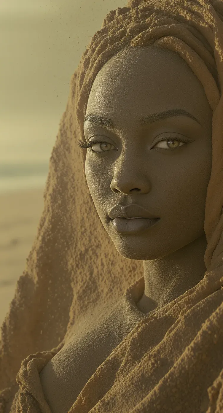 샌드 스컬프처 포트레이트 (Sand Sculpture Portrait) 대표 이미지