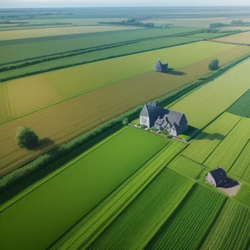 홀란드 항공 농경지 (Aerial View of Holland's Fields) 대표 이미지