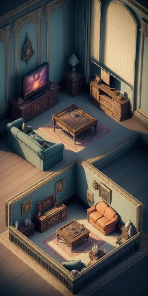 아이소메트릭 룸 디오라마 (Isometric Room Diorama) 대표 이미지