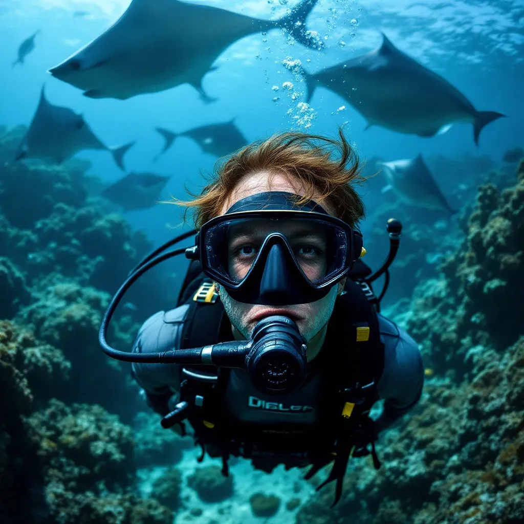 수중 스쿠버 다이빙 포토 (Underwater Scuba Diving Photo) 대표 이미지