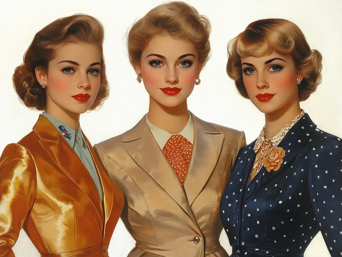 미드센추리 패션 광고 일러스트 (Mid-Century Fashion Advertising Illustration) 대표 이미지