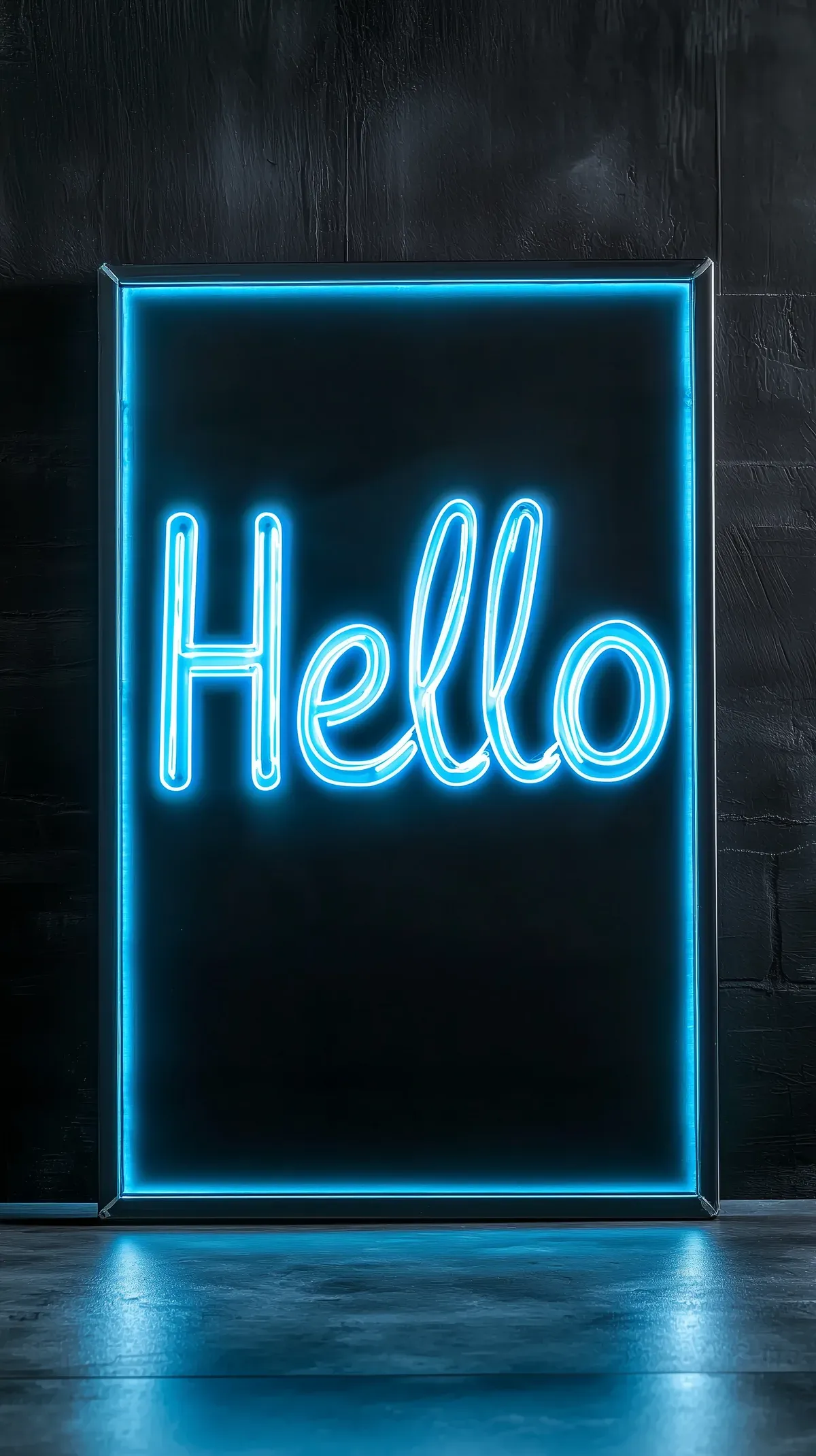 네온 사이니지 박스 제품컷 (Neon Signage Box Product Shot) 대표 이미지