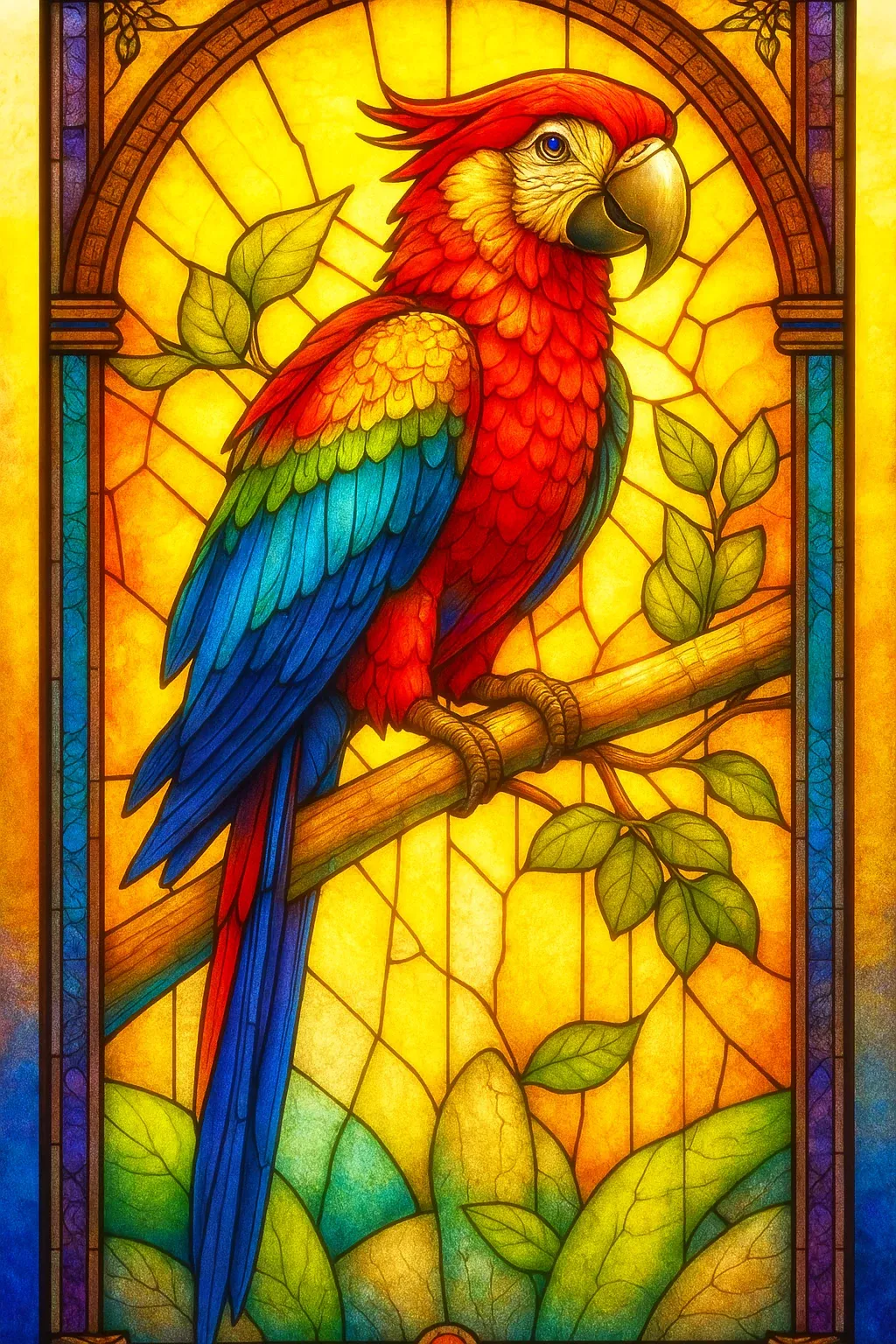 스테인드글라스 사진 변환 (Stained Glass Photo Transform) 대표 이미지
