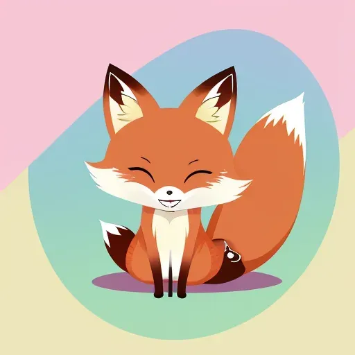 카와이 여우 마스코트 (Kawaii Fox Mascot) 대표 이미지