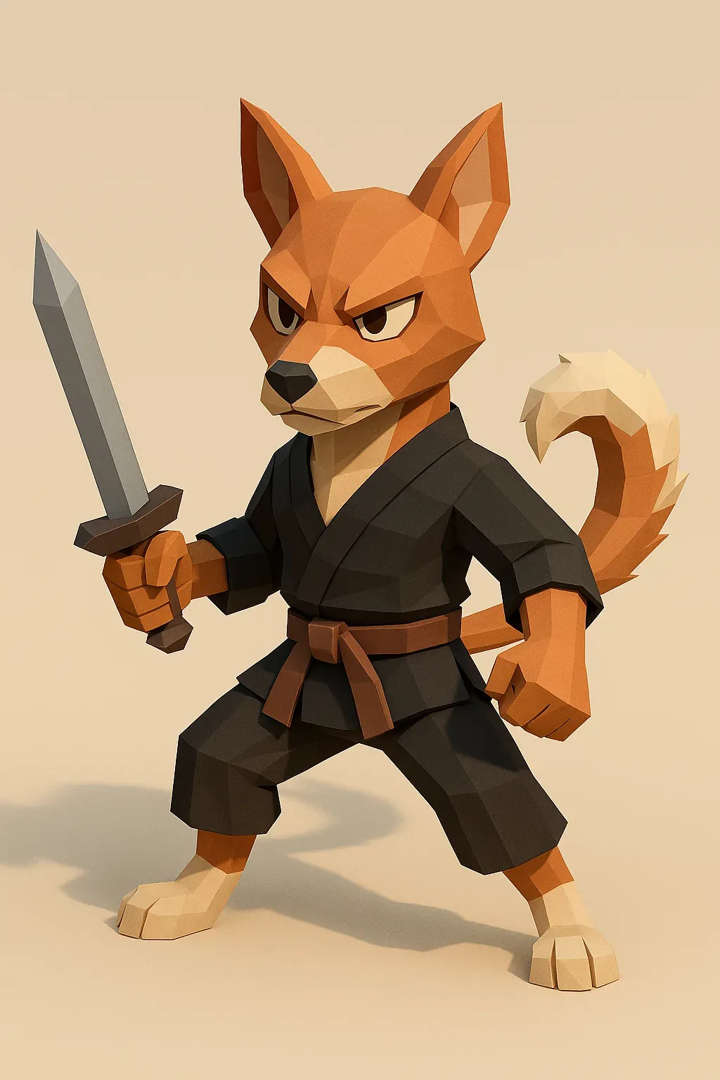 로우폴리 3D 캐릭터 (Low-Poly 3D Character) 대표 이미지