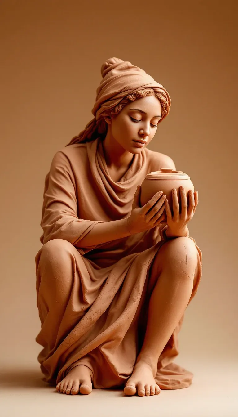 테라코타 클레이 조각상 (Terracotta Clay Sculpture) 대표 이미지