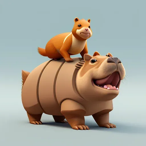 모바일 게임 카피바라 마스코트 (Mobile Game Capybara Mascot) 대표 이미지