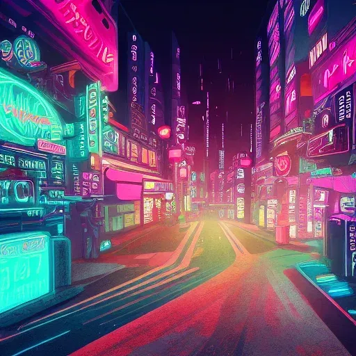 시네마틱 네온 나이트 (Cinematic Neon Night) 대표 이미지