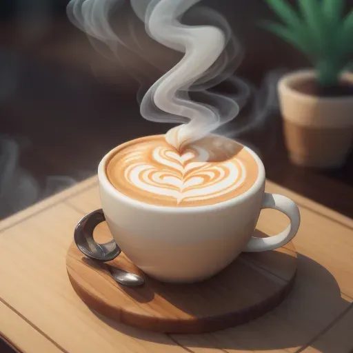 라떼 아트 3D 렌더 (Latte Art 3D Render) 대표 이미지