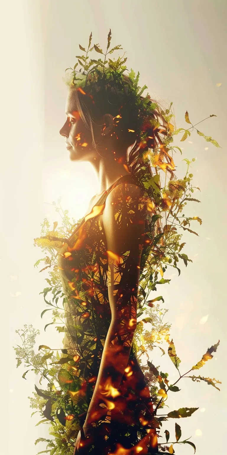 더블 익스포저 실루엣 포트레이트 (Double Exposure Silhouette Portrait) 대표 이미지