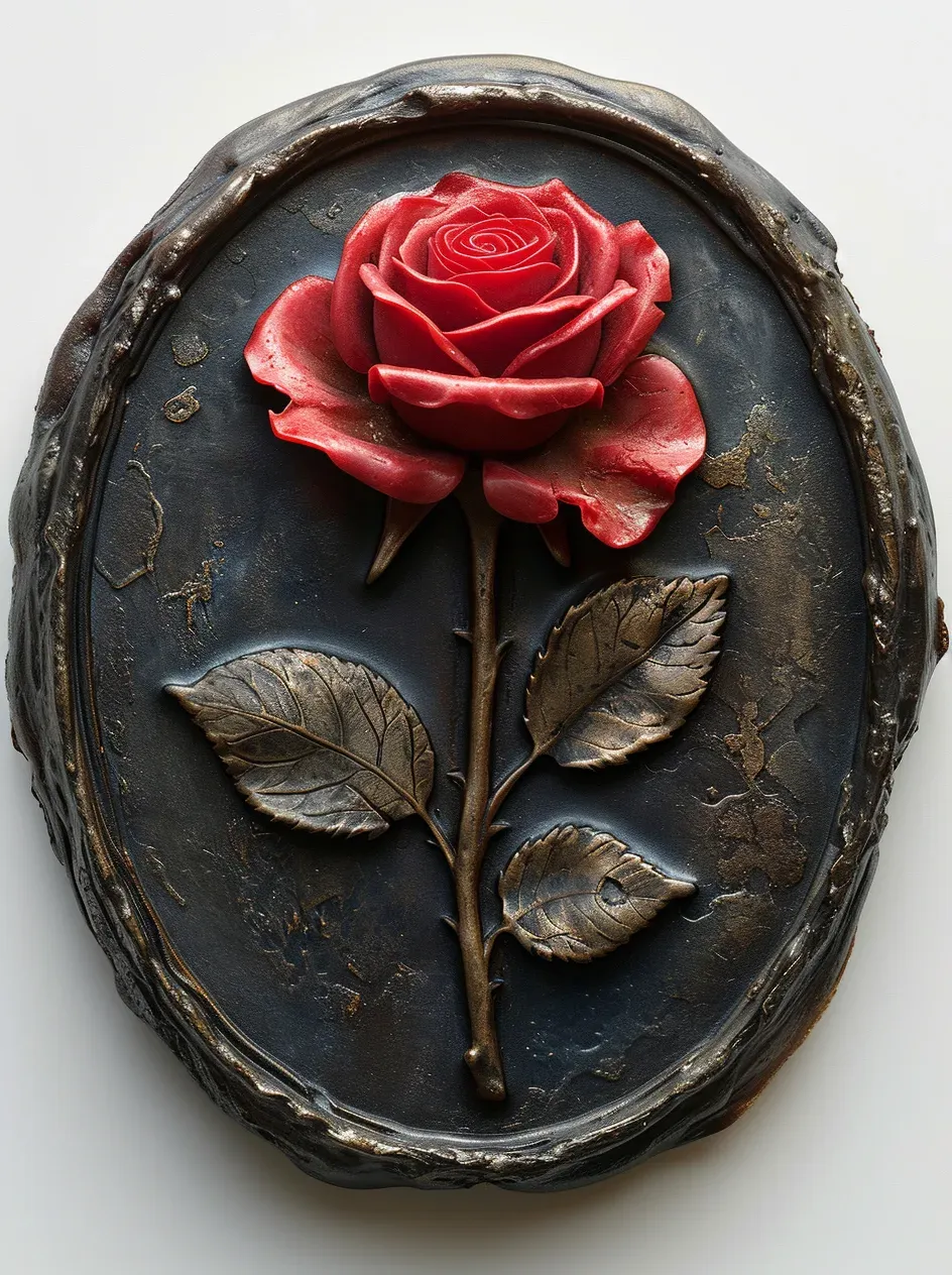 왁스 실 로즈 메달리온 (Wax Seal Rose Medallion) 대표 이미지